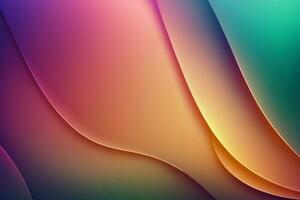abstract colorful wave gradient background photo