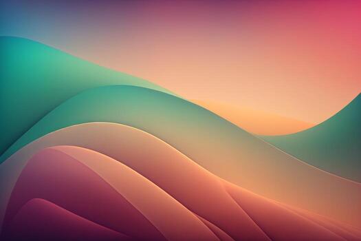 abstract colorful wave gradient background photo