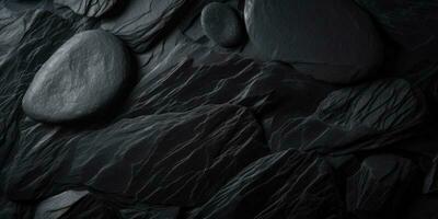 Black Stone Texture Background photo