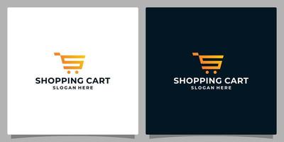 Template design icon logo vector shopping cart abstract with symbol initial letter S. Premium vector