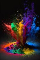 3D Color Paint Splash Texture background photo