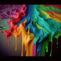 3D Color Paint Splash Texture background photo