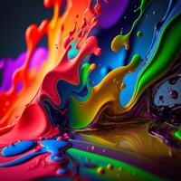 3D Color Paint Splash Texture background photo