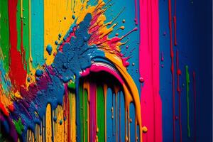 3D Color Paint Splash Texture background photo