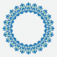 Decorative line art frame for design template. Elegant vector element Eastern style, place for text. Golden outline floral border. Lace illustration for invitations and greeting cards
