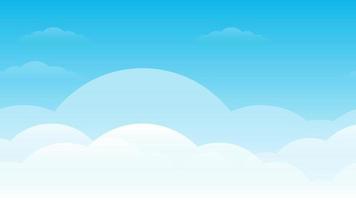 Perfect Looping Simple Cartoon Sky Video Background