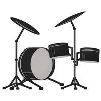 drum kit illustration vector