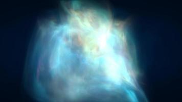 resumen cósmico multicolor serpenteado transparente energía olas brillante fondo, vídeo 4k, 60 60 fps video