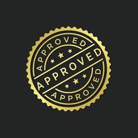 Approved stamp vector