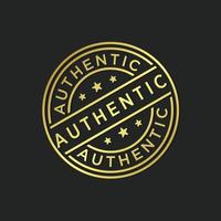 Authentic stamp vector