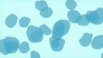 Split bubbles underwater, 3d rendering video