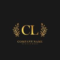 CL Initial beauty floral logo template vector