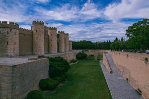 Moorish historic palace in the Spanish city of Zaragoza photo