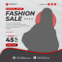 Fashion Sale Media Social Post Template psd