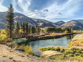 chopaca puente terminado el similkameen río foto