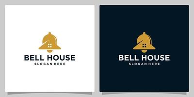 Bell House Logo Design . Real Estate Logo design vector template
