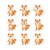 Illustration vector graphic of cute squirrel that is suitable for children's products