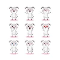 Illustration vector graphic of cute rabbit that is suitable for children's products