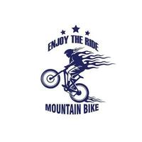logo mountain bike vector illustration
