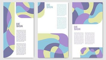 vector abstract background with random waves for poster, banner, layout