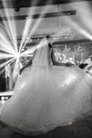 the first dance  bride inside a restaurant photo