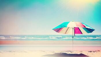 Summer holidays beach background as soft ethereal dreamy background. photo