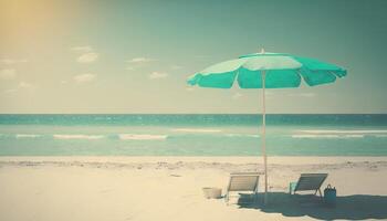 Summer holidays beach background as soft ethereal dreamy background. photo