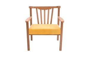fabric and wood armchair modern designer photo
