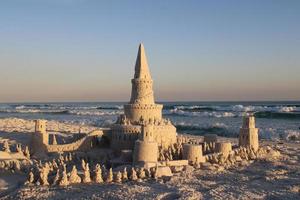 arena castillo playa Arte castillo hecho de arena foto