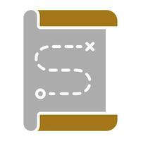 Treasure Map Vector Icon Style