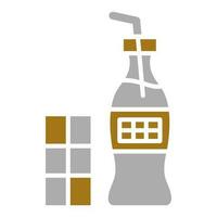 Chocolate Milk Vector Icon Style