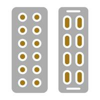 Pills Packet Vector Icon Style