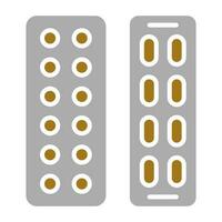 Pills Packet Vector Icon Style