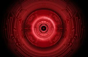 Modern Cybersecurity Eye on Technology Background vector