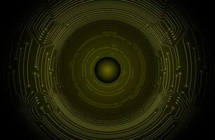 Modern Holographic Circle on Technology Background vector