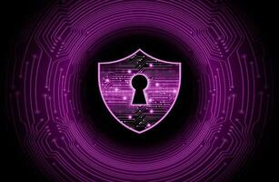 Modern Cybersecurity Technology Background with padlock vector