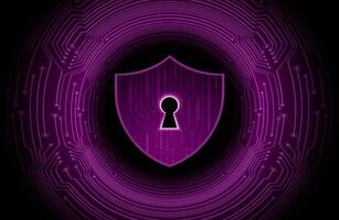Modern Cybersecurity Technology Background with padlock vector