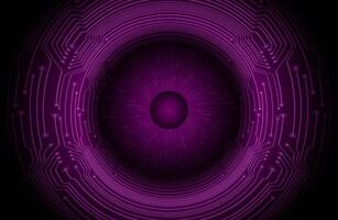 Modern Holographic Circle on Technology Background vector