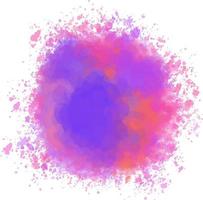 Beautiful colorful soft watercolor splash vector