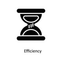 Efficiency Vector Solid Icons. Simple stock illustration stock