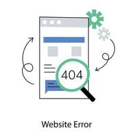 error del sitio web de moda vector