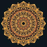 Decorative elements luxury ornament pattern gradient mandala design vector