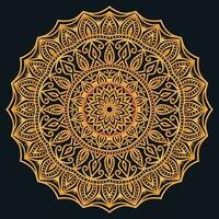 Decorative elements luxury ornament pattern gradient mandala design vector