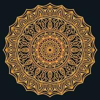 Decorative elements luxury ornament pattern gradient mandala design vector