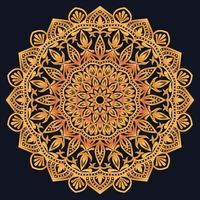 Decorative elements luxury ornament pattern gradient mandala design vector