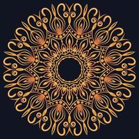 Decorative elements luxury ornament pattern gradient mandala design vector