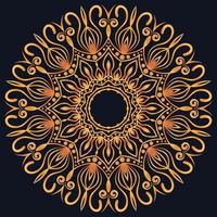 Decorative elements luxury ornament pattern gradient mandala design vector