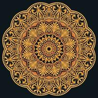 Decorative elements luxury ornament pattern gradient mandala design vector