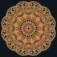 Decorative elements luxury ornament pattern gradient mandala design vector