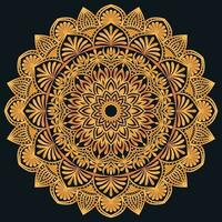 Decorative elements luxury ornament pattern gradient mandala design vector